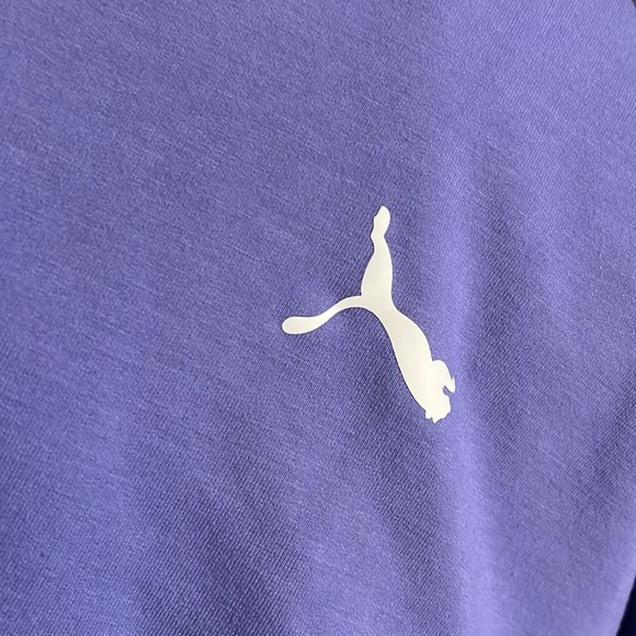 PUMA hoodie clean Puma short hooide stylish purple small size hoodie top - Picture 7 of 10